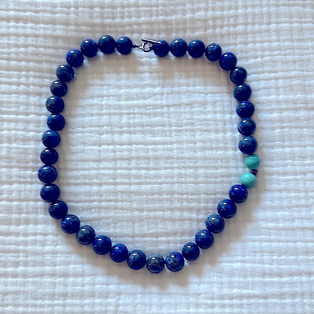 Lapis and Turquoise beaded necklace